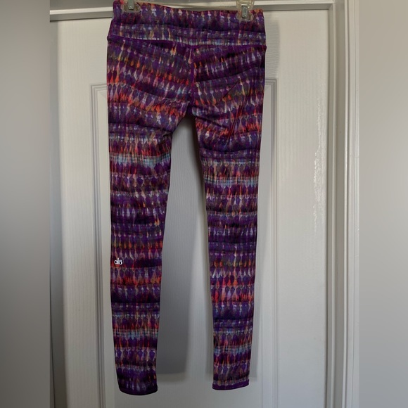 ALO Yoga Multi Colored Purple Orange Legging Medium - Picture 2 of 6